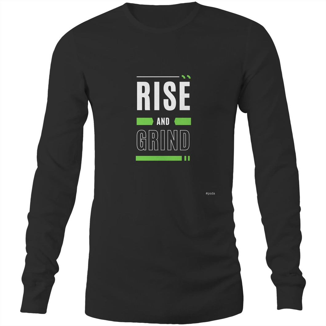 Rise And Grind - Mens Long Sleeve T-Shirt
