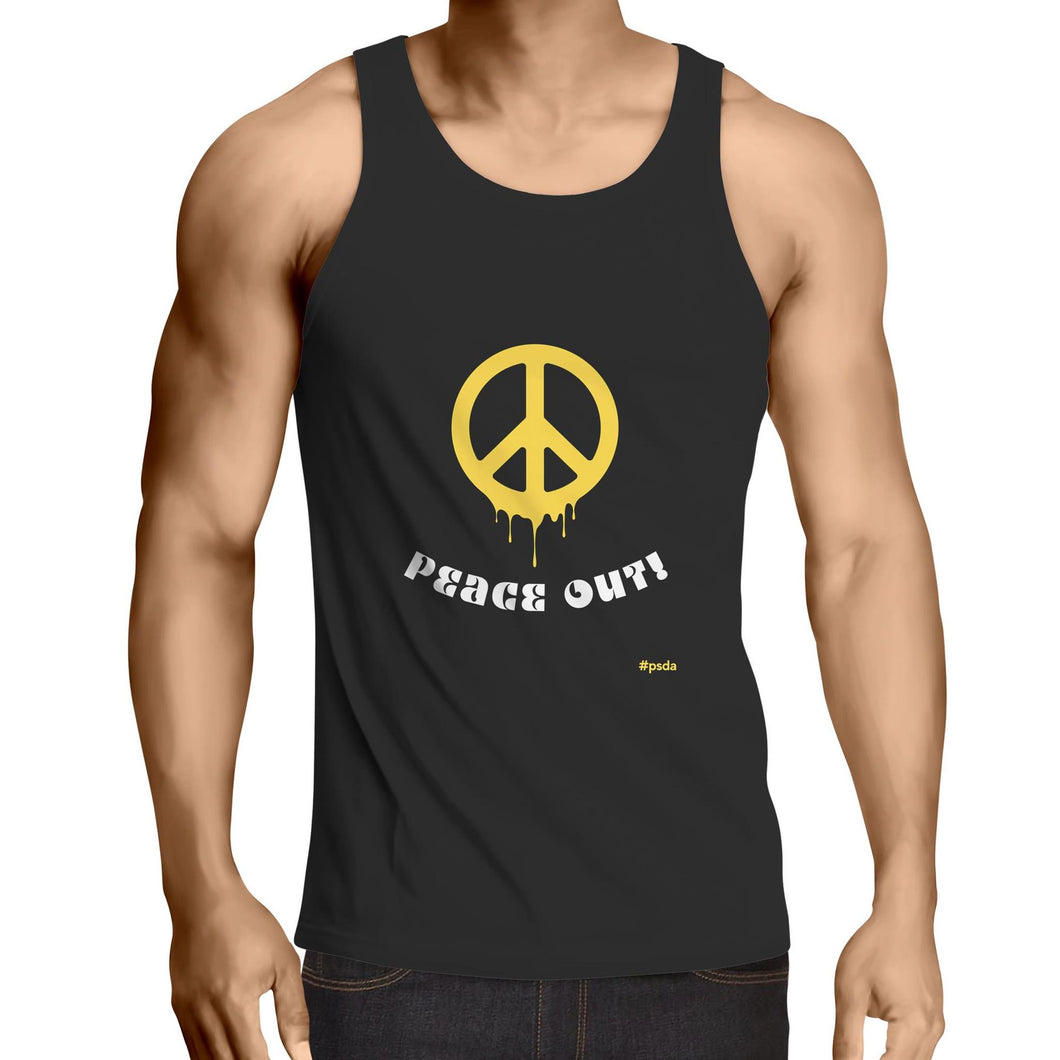 Peace Out! - Mens Singlet Top