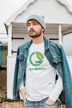 Load image into Gallery viewer, go green mens long sleeved tshirts
