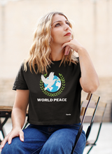 Load image into Gallery viewer, World Peace - Women&#39;s Crop Tee
