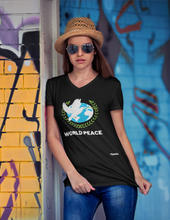 Load image into Gallery viewer, World Peace - Womens V-Neck T-Shirt
