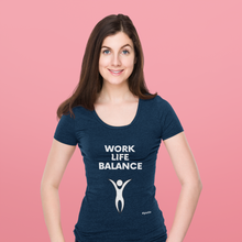 Load image into Gallery viewer, Work. Life. Balance. - Womens Scoop Neck T-Shirt
