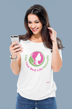 Load image into Gallery viewer, Live Your Best Life Naturally - Womens Scoop Neck T-Shirt
