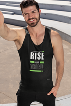 Load image into Gallery viewer, Rise And Grind - Mens Singlet Top
