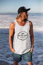 Load image into Gallery viewer, Outside More. Stress Less - Mens Singlet Top
