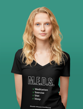 Load image into Gallery viewer, M.E.D.S - Womens V-Neck T-Shirt
