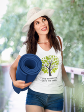 Load image into Gallery viewer, Love To Breathe. Save The Trees - Womens V-Neck T-Shirt
